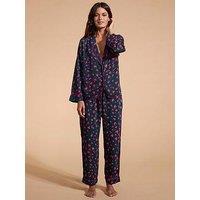 Dancing Leopard Leopard Print Shirt And Trouser Pj Set - Green