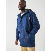 Levi'S Woodside Hooded Parka Jacket - Navy