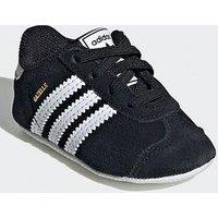 Adidas Originals Baby Gazelle Crib Trainers - Black/White