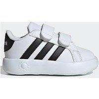 Adidas Sportswear Infant Grand Court 20 Velcro Trainers - White/Black