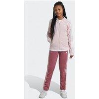 Adidas Sportswear Junior Girls Essentials 3 Stripe T-Shirt - Pink