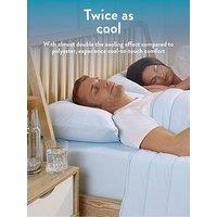 Slumberdown Coolsleep Ultra Cool Touch Summer Pillowcases Pack Of 2 - Blue