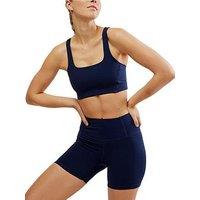 Fp Movement Womens Training Never Better Sq Neck Bra - Navy