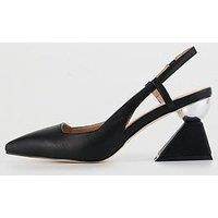 Raid Bethany Heel Detail Court Shoe - Black