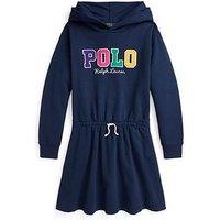 Polo Ralph Lauren Girls Polo Sweat Dress - Navy