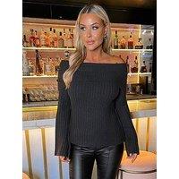 Ax Paris Bardot Knitted Jumper - Multi