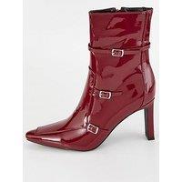 Raid Brinkley Buckle Ankle Boot - Burgundy