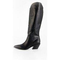 Raid Preeta Knee High Western Boot - Black