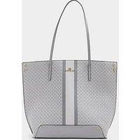 River Island Stripe Shopper - Grey