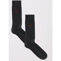 Hugo 2 Pack Rs Uni Crew Socks - Dark Grey