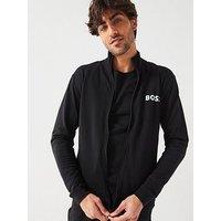 Boss Centre Logo Loop Back Loungewear Crew Sweat - Black