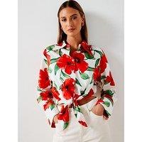 Mango Floral Printed Blouse