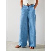 Mango Wideleg Lyocell Trousers