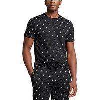 Polo Ralph Lauren All Over Print Loungewear T-Shirt - Black