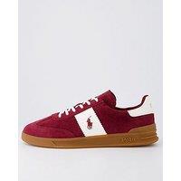 Polo Ralph Lauren Heritage Aera Suede Trainers - Dark Red