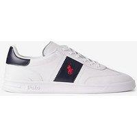 Polo Ralph Lauren Heritage Aera Suede Trainers - White/Navy