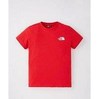 The North Face Junior Short Sleeve Simple Dome Tee - Red