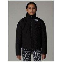 The North Face Junior Girls Reversible Shasta Short Parka Coat - Black