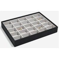 Stackers Classic 25 Section Trinkets Tray - Black