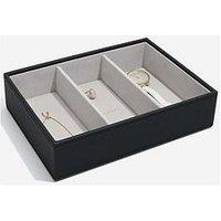 Stackers Classic 3 Section Deep Tray - Black