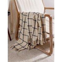 The Yard Beni Throw - Natural/Black