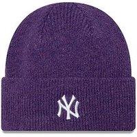 New Era Ladies Ny Yankees Beanie- Purple