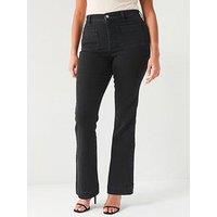 V By Very Curve Stretch Kickflare Jean - Black