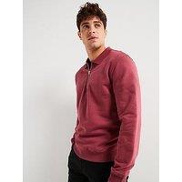 Only & Sons Regular Fit 1/2 Zip Sweat Top