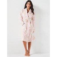 V By Very Stripe Tie Waist Robe