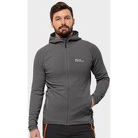 Jack Wolfskin Mens Baiselberg Hooded Full Zip - Dark Grey