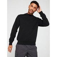 Jack & Jones Oversized Crew Sweat Top - Black