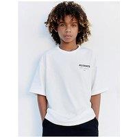 Smallsaints Boys Underground Back Print Logo Tee - White