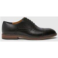 Schuh Raven Leather Brogue Lace Up Shoe - Black