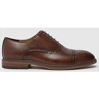 Schuh Raven Leather Brogue Lace Up Shoe - Brown