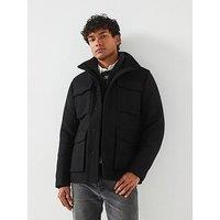 Jack & Jones Premium Wool Blend Field Jacket - Black