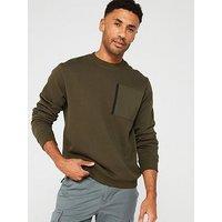 Jack & Jones Jack & Jones Nylon Pocket Crew Sweat Top