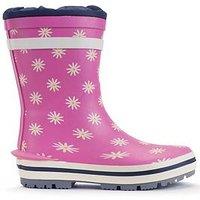 Start-Rite Little Puddle Pink Daisy Wellington Boot