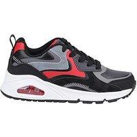 Skechers Kids Uno Gen1 Color Surge Memory Foam Trainer - Black