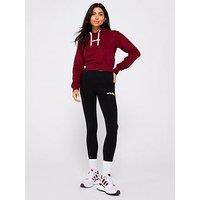 Ellesse Women'S Exclusive Vilanova Cropped Hoodie And Legging Set - Burgundy/Black