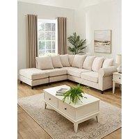 Very Home Sanderson Left Hand Fabric Corner Chaise Sofa - Fsc Certified