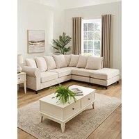 Very Home Sanderson Right Hand Fabric Corner Chaise Sofa - Fsc Certified