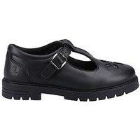 Hush Puppies Fiona Jnr School Shoe - Black