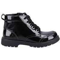 Hush Puppies Jolie Patent Snr Boot - Black
