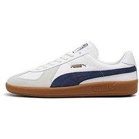 Puma Men'S Army Trainer Trainers - White/Navy