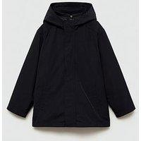 Mango Boys Hooded Coat - Navy