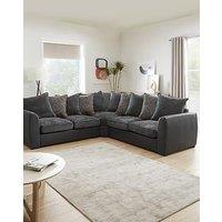 Very Home Cabo Fabric And Faux Leather Corner Group Sofa - Fsc Certified