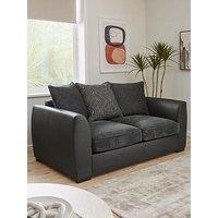 Very Home Cabo Fabric And Faux Leather 2 Seater Sofa - Fsc Certified