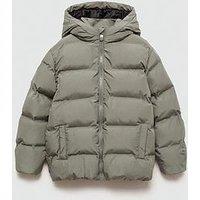 Mango Boys Padded Coat - Light Green