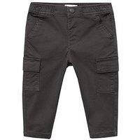 Mango Younger Boys Cargo Trousers - Dark Grey