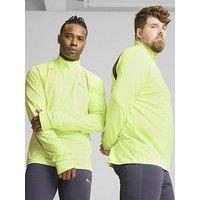 Puma Mens Running Cloudspun 1/4 Zip - Green